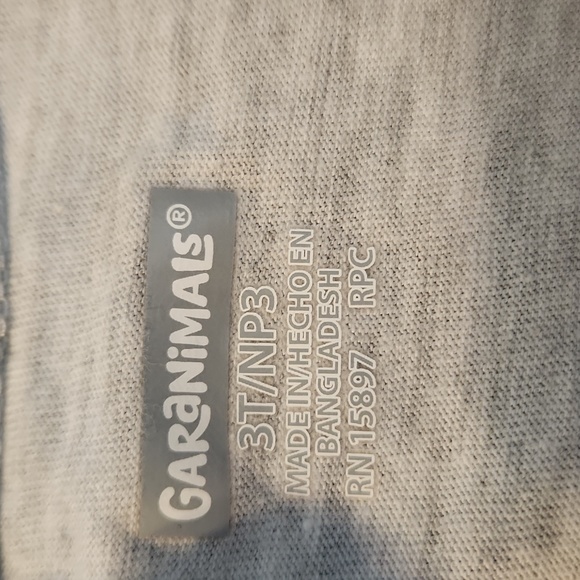 Garanimals Flamingo Best Friends short sleeve crew neck gray toddler t-shirt - Picture 3 of 4